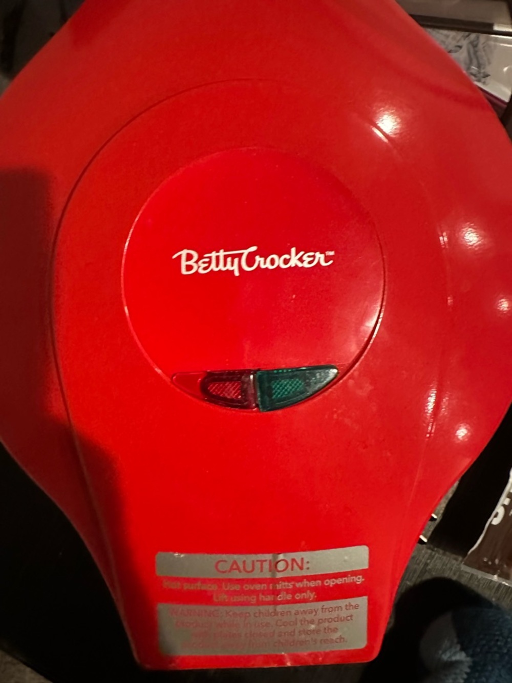 Betty Crocker Red Electric Waffle Maker